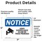 Signmission Video Surveillance In Use On These Premises OSHA Notice Sign, Vinyl Decal, 7in W x 5in L, 2PK OS-2PACK-NS-D-57-L-16813 - alternate 5